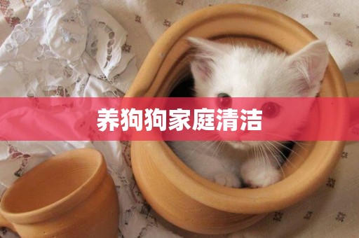 養狗狗家庭清潔