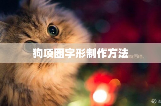 狗項圈字形制作方法