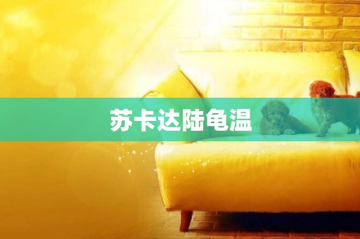 蘇卡達陸龜溫