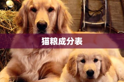 貓糧成分表