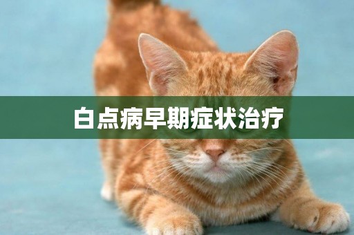 白點病早期癥狀治療