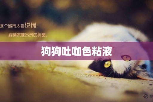 狗狗吐咖色粘液