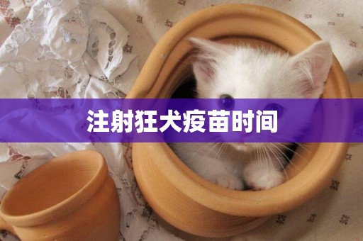 注射狂犬疫苗時間