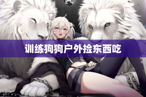 訓練狗狗戶外撿東西吃