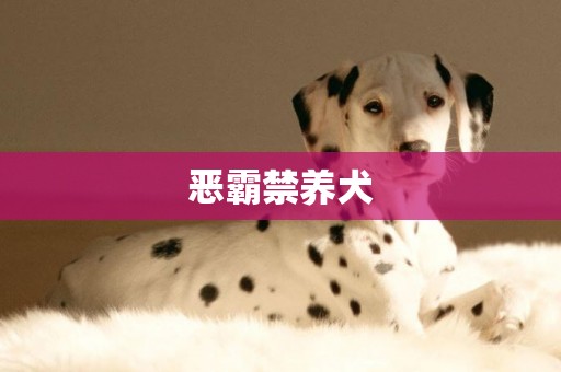 惡霸禁養犬