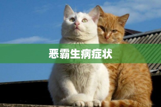 惡霸生病癥狀