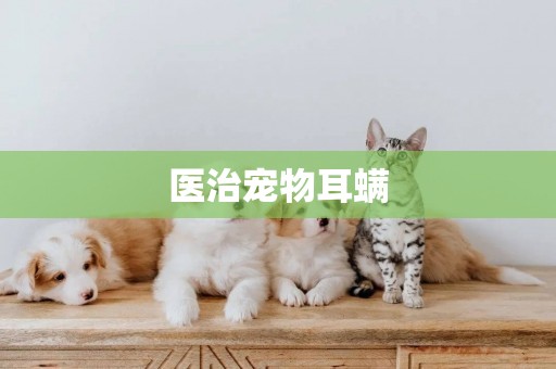 醫治寵物耳螨