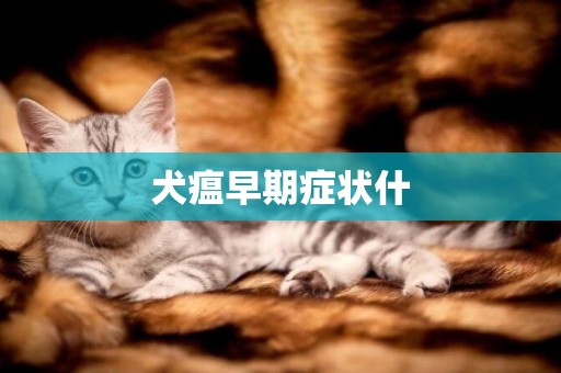 犬瘟早期癥狀什