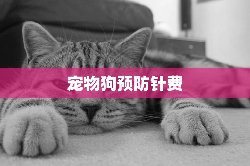 寵物狗預防針費