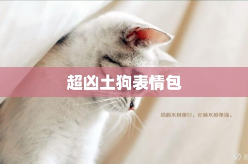 超兇土狗表情包