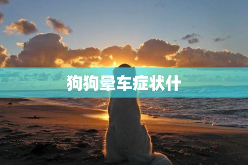 狗狗暈車癥狀什