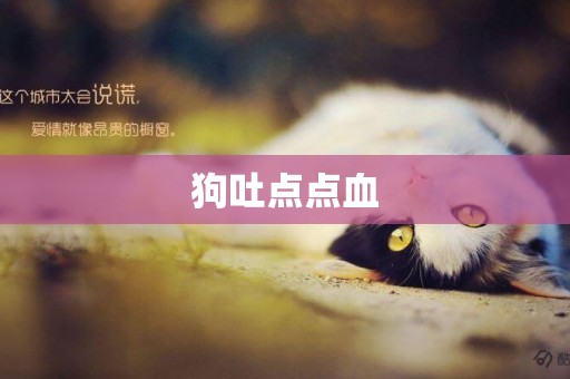 狗吐點點血