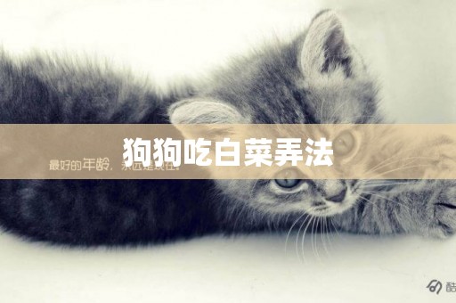 狗狗吃白菜弄法