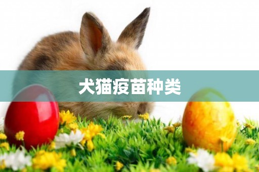犬貓疫苗種類