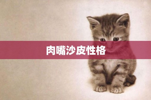 肉嘴沙皮性格