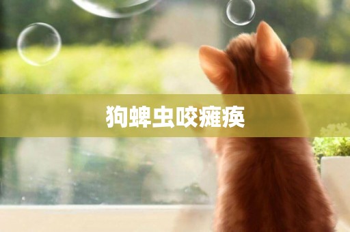 狗蜱蟲咬癱瘓