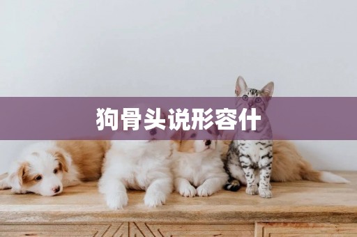 狗骨頭說形容什