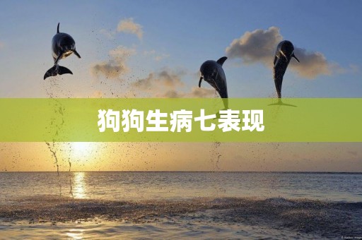 狗狗生病七表現