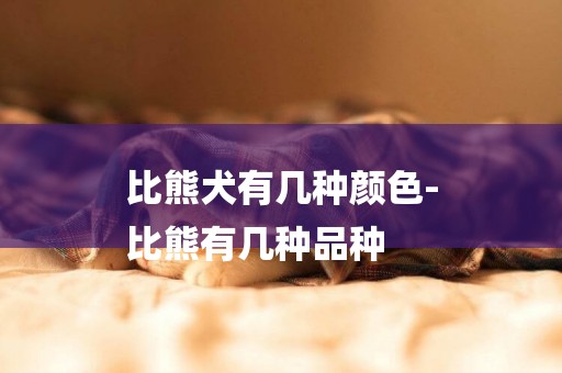 比熊犬有幾種顏色-
比熊有幾種品種
