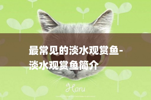 最常見的淡水觀賞魚-
淡水觀賞魚簡介