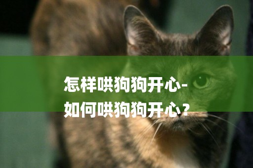 怎樣哄狗狗開心-
如何哄狗狗開心？
