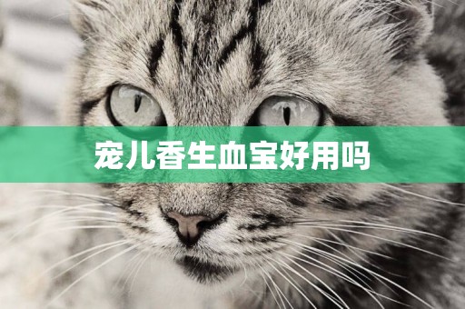 寵兒香生血寶好用嗎