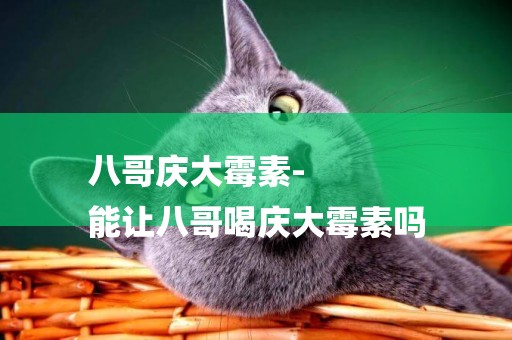 八哥慶大霉素-
能讓八哥喝慶大霉素嗎