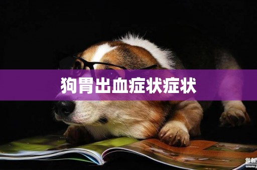 狗胃出血癥狀癥狀