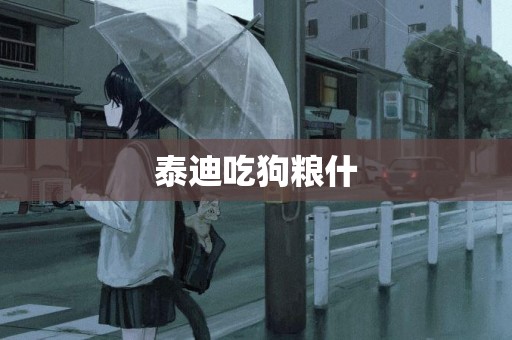 泰迪吃狗糧什