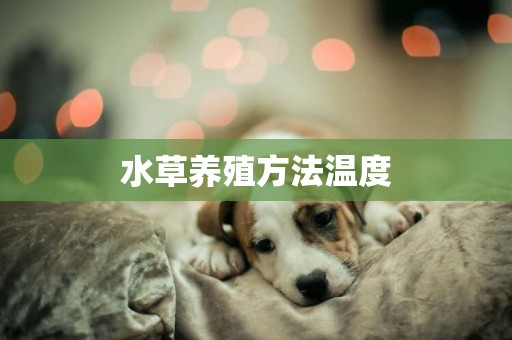水草養殖方法溫度