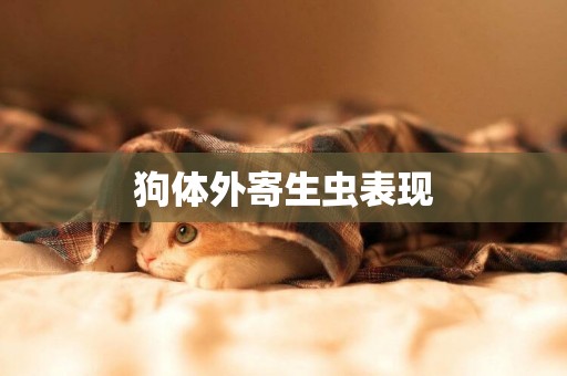 狗體外寄生蟲表現