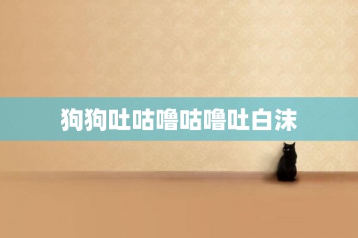 狗狗吐咕嚕咕嚕吐白沫