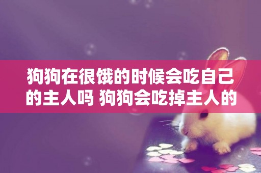 狗狗在很餓的時候會吃自己的主人嗎 狗狗會吃掉主人的尸體
