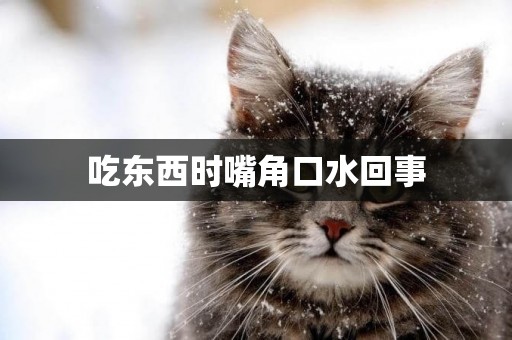 吃東西時嘴角口水回事