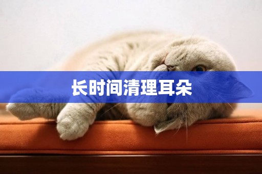 長時間清理耳朵