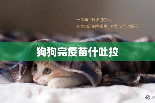 狗狗完疫苗什吐拉