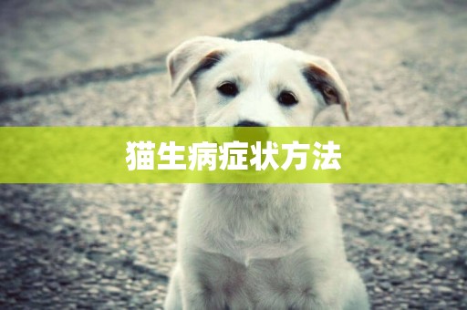 貓生病癥狀方法