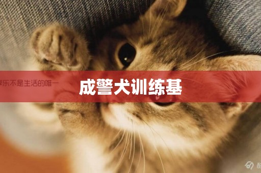 成警犬訓練基