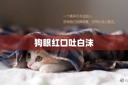 狗眼紅口吐白沫