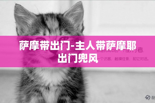 薩摩帶出門-主人帶薩摩耶出門兜風