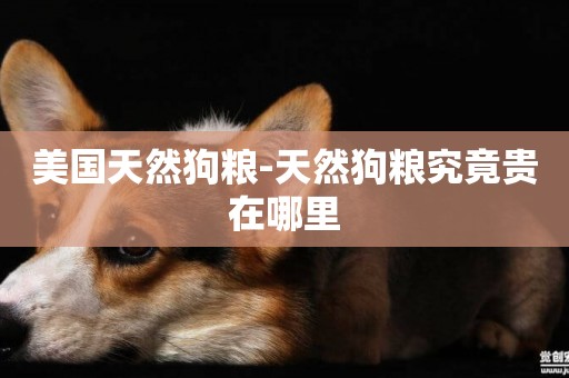美國天然狗糧-天然狗糧究竟貴在哪里