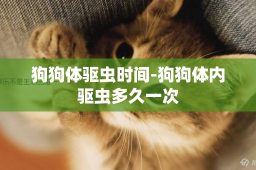 狗狗體驅蟲時間-狗狗體內驅蟲多久一次