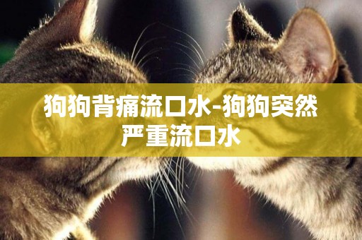 狗狗背痛流口水-狗狗突然嚴重流口水