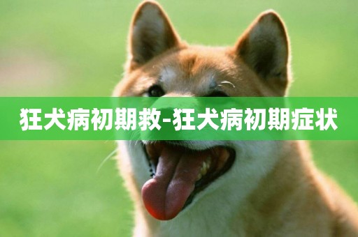 狂犬病初期救-狂犬病初期癥狀