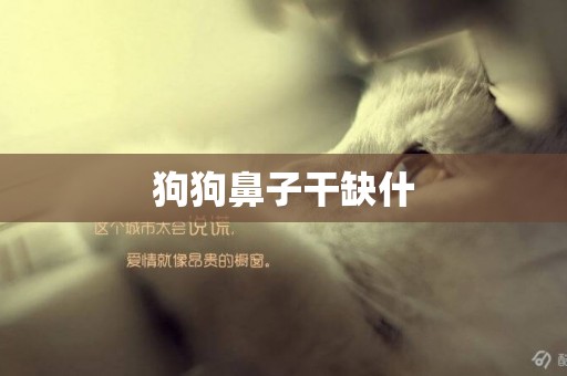 狗狗鼻子干缺什