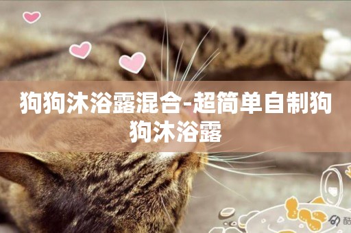 狗狗沐浴露混合-超簡單自制狗狗沐浴露