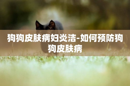 狗狗皮膚病婦炎潔-如何預防狗狗皮膚病