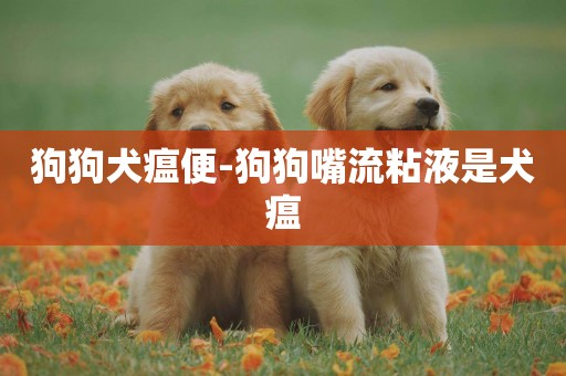 狗狗犬瘟便-狗狗嘴流粘液是犬瘟