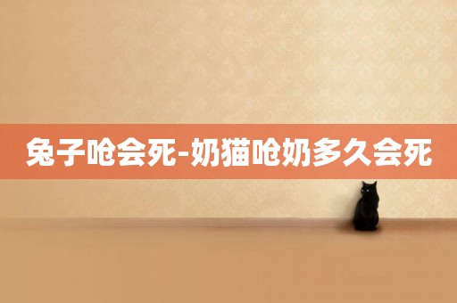 兔子嗆會死-奶貓嗆奶多久會死