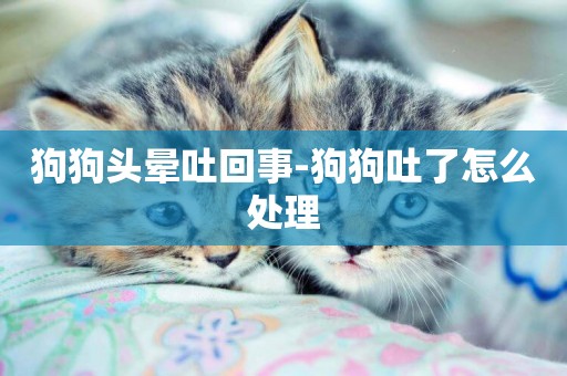 狗狗頭暈吐回事-狗狗吐了怎么處理